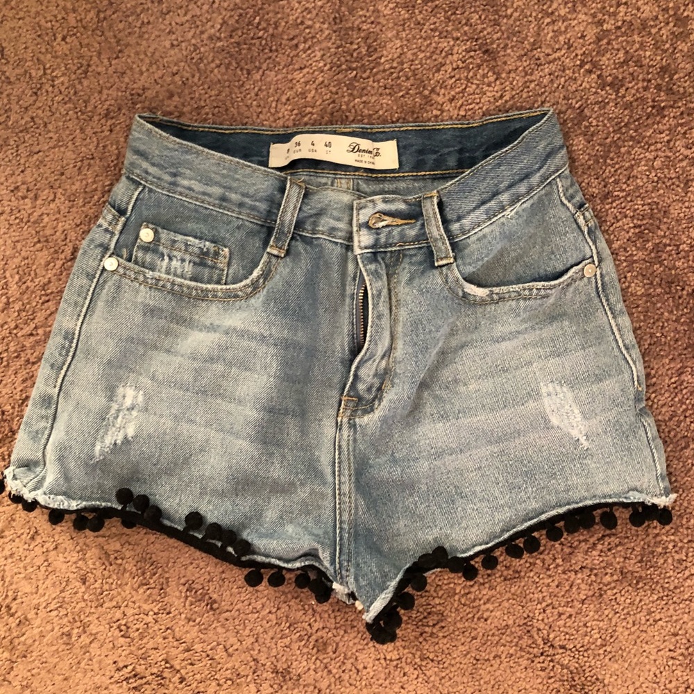 Denim shorts